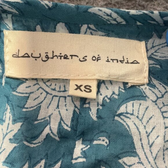 Daughters of India Kyra Mini Dress ~ Ocean Blue XS (sold out) - Picture 3 of 3